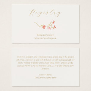 Whimsical Wildflower Wedding Registry Enclosure