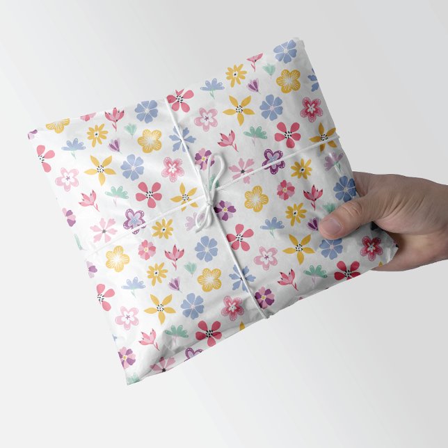 Whimsical Wildflowers Floral Pattern Tissue Paper (Creator Uploaded)