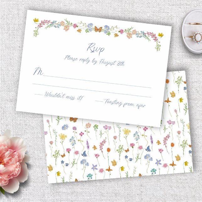 Whimsical Wildflowers RSVP Card (Whimsical Wildflowers RSVP Card
)