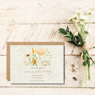 Whimsical Wildflowers Wedding Save The Date