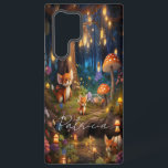 Whimsical Wildlife - Cute Animal Foxes Mushroom Samsung Galaxy Case<br><div class="desc">Whimsical Wildlife - Cute Animal Foxes Mushroom</div>