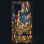 Whimsical Wildlife - Cute Animal Foxes Mushroom Samsung Galaxy Case<br><div class="desc">Whimsical Wildlife - Cute Animal Foxes Mushroom</div>