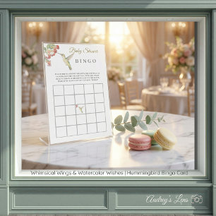 Whimsical Wings   Hummingbird BINGO Cards
