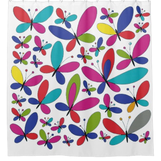 Whimsical Wings of Wonder Shower Curtain (Front)
