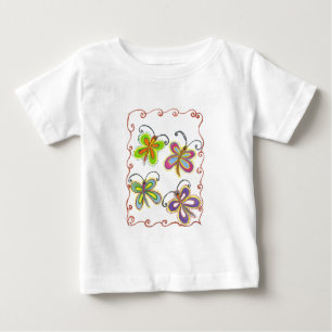 Whimsical Wings: Stunning Butterfly-Themed design Baby T-Shirt