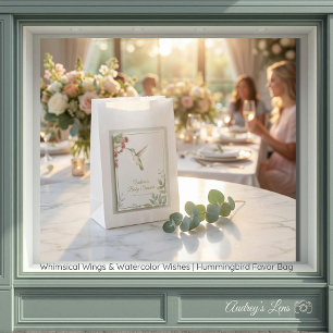 Whimsical Wings & Watercolor Wishes Hummingbird Favour Bags