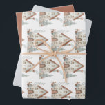 Whimsical Winter Christmas House Watercolor Wrapping Paper Sheet<br><div class="desc">Add a touch of whimsical winter magic to your holiday gifts with this cute Christmas cottage house watercolor wrapping paper sheets! This tag features a charming watercolor scene of a cosy winter house, capturing the essence of a snowy wonderland. Perfect for adding a personal and minimal cuteness to your presents....</div>