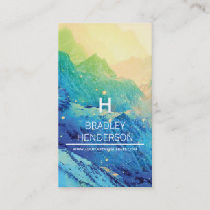 WHIMSICAL WINTER COLOURFUL PERSONALIZED BUSINESS CARD