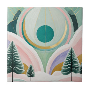 Whimsical Winter Dreamscape Tile