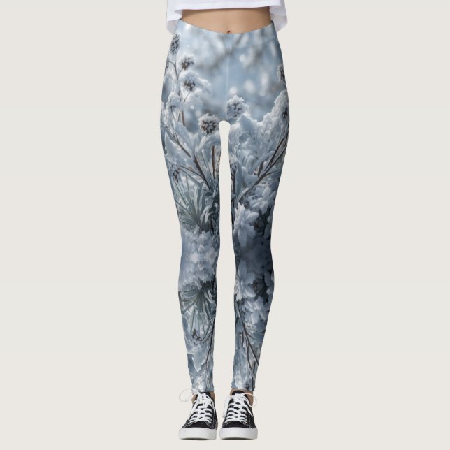 Whimsical Winter Forest Leggings (Front)
