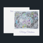 Whimsical Winter Forest Magical Creatures Card<br><div class="desc">Celebrate the magic of the season with this enchanting winter-themed greeting card! This unique design features a high-quality print of an original hand-drawn illustration, filled with whimsical forest friends, hidden rabbits, and intricate winter details. Created with traditional pencils and liners, this artwork brings a touch of soulful, handmade charm to...</div>