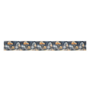 Whimsical Winter Landscape  Satin Ribbon