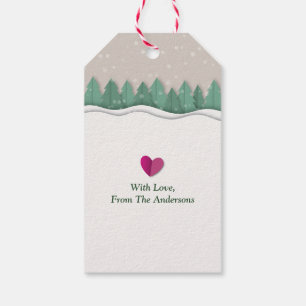 Whimsical Winter Snow Holiday Merry Christmas Gift Tags