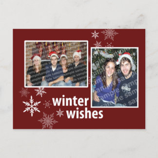 Whimsical Winter Wishes Postcard