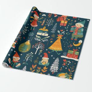  Whimsical Winter Wonderland Christmas Wrapping Paper