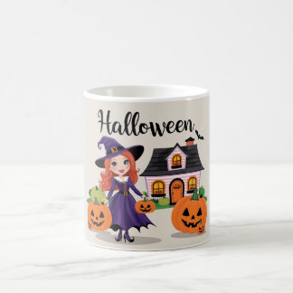 Whimsical Witch Art for Spooky Celebrations Coffee Mug