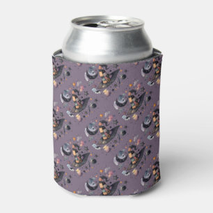 Whimsical Witch Hat and Celestial Magic Can Cooler