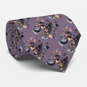 Whimsical Witch Hat and Celestial Magic Tie