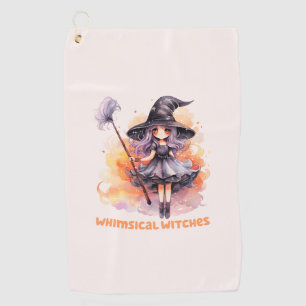 Whimsical Witches Golf Towel
