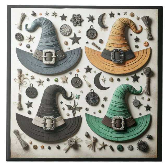 Whimsical Witches II Tile (Front)