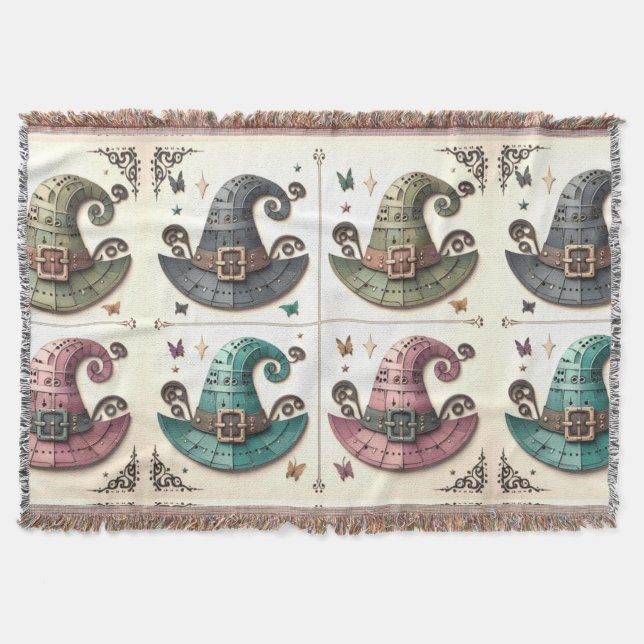 Whimsical Witches Throw Blanket (Front)