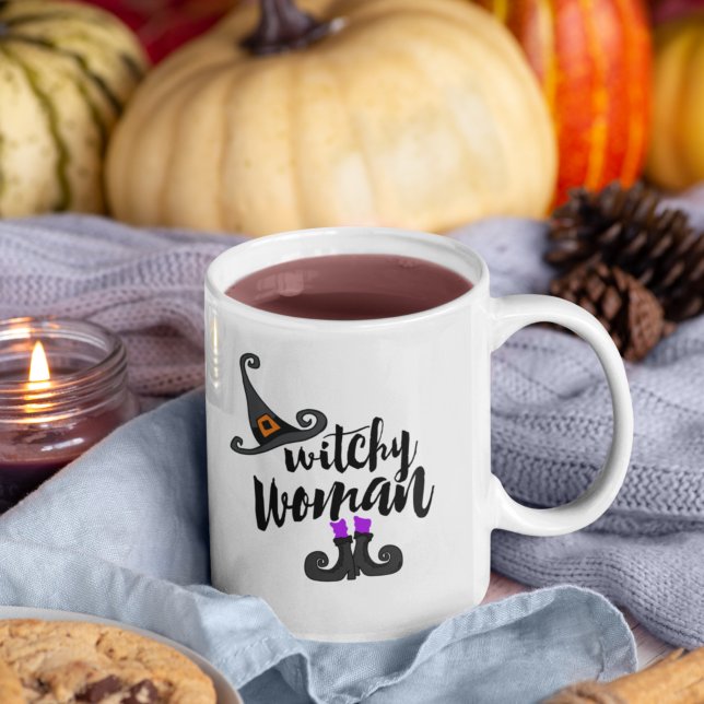 Whimsical Witchy Woman Halloween Coffee Mug (Creator Uploaded)