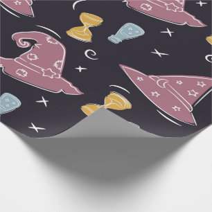 Whimsical Wizard Hat Wrapping Paper