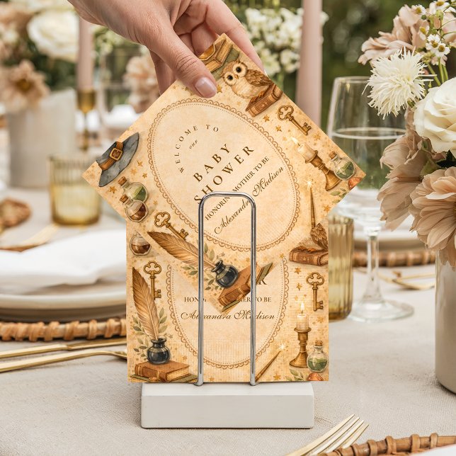 Whimsical Wizard Magic Baby Shower Napkin (Creator Uploaded)