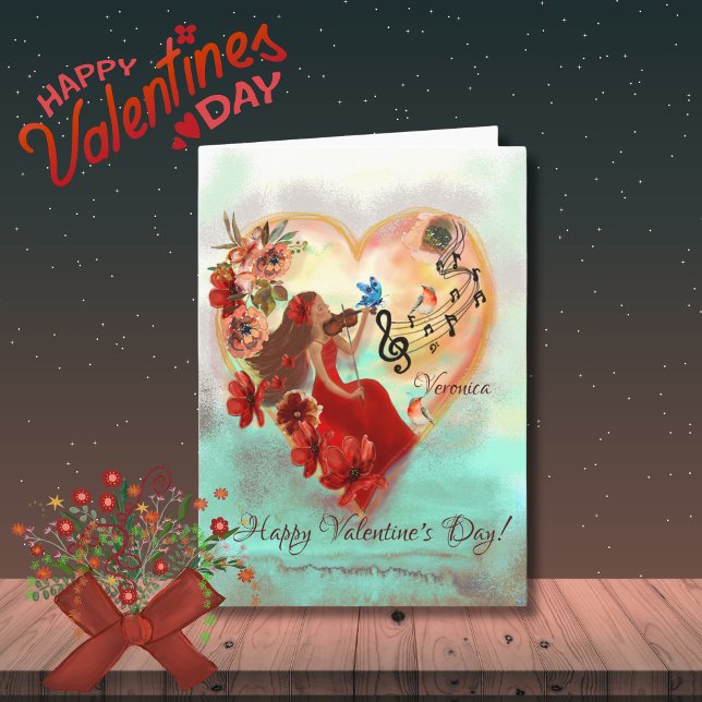 Whimsical Women playing music Card (Whimsical Women playing music Card)