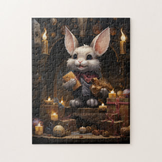 Whimsical Wonder: Bunny Gift-Giver Puzzle