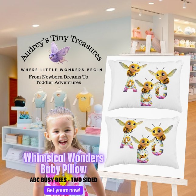 Whimsical Wonders  ABC Bee Baby Pillow (Creator Uploaded)