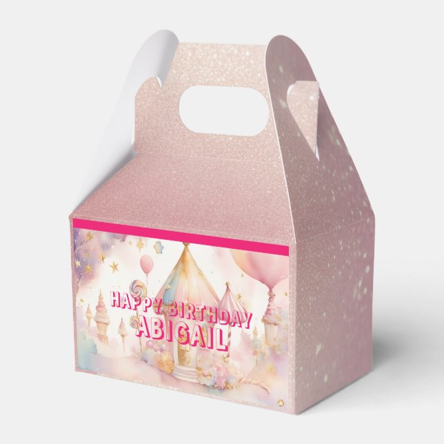 Whimsical Wonders Candyland design Favour Box (Front Side)