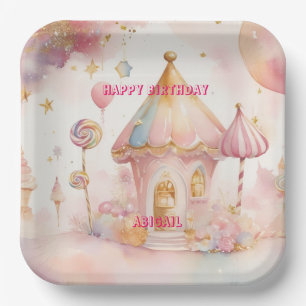 Whimsical Wonders Candyland paper Plate
