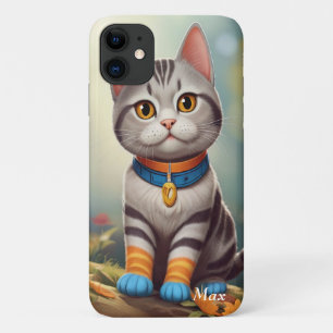 Whimsical Woodland America Shorthair Cat Case-Mate iPhone Case
