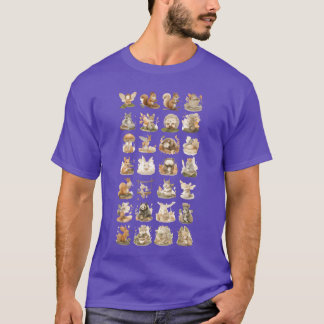 Whimsical Woodland Animal Collection vintage T-Shirt