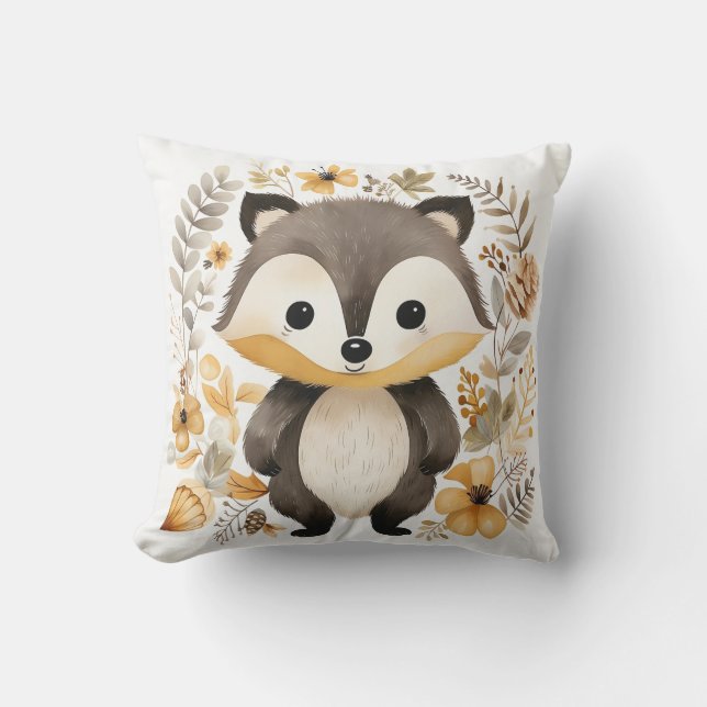Whimsical Woodland Cushion (Front)