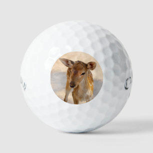 Whimsical Woodland Deer Photography Golf Balls