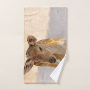 Whimsical Woodland Deer Photography Hand Towel
