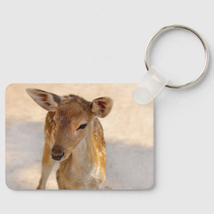 Whimsical Woodland Deer Photography Key Ring