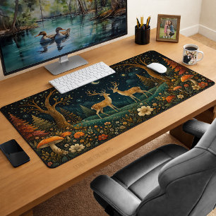 Whimsical Woodland Enchanted Fantasy Desk Mat