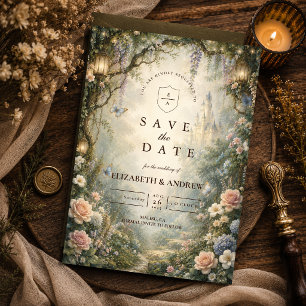 Whimsical Woodland Fairy Wedding Save The Date