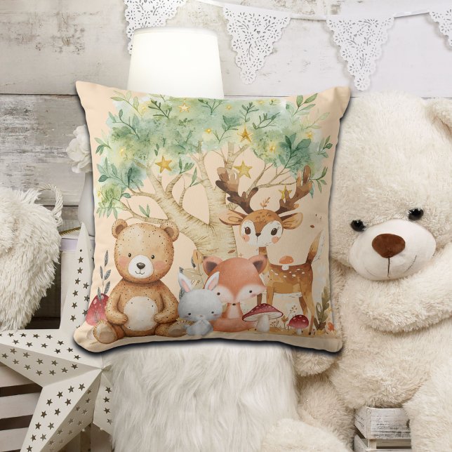 Whimsical Woodland Forest Animals Cushion (Creator Uploaded)