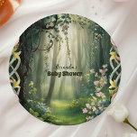 Whimsical Woodland Forest  Baby Shower Paper Plate<br><div class="desc">Bring the beauty of a mystical woodland to your table with Magic Floral Forest Baby Shower Paper Plates! These enchanting plates feature delicate forest flowers, lush greenery, and soft earthy hues, creating a whimsical setting for a baby shower inspired by the magic of nature. Perfect for serving everything from snacks...</div>