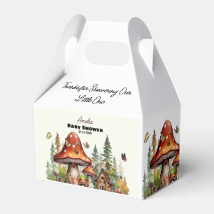 whimsical woodland  forest Mushroom baby shower Favour Box