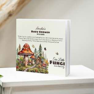 Whimsical Woodland  Forest Mushroom Baby Shower Guest Book