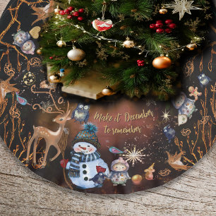 Whimsical Woodland Friends Christmas Tree Skirt
