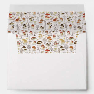 Whimsical Woodland Mushrooms Pattern Envelope