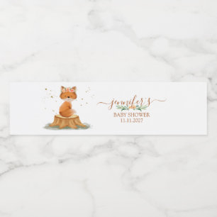 Whimsical Woodland Welcome Water Bottle Label