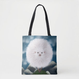 Whimsical Woolly: Silly Super Fluffy Sheep on the  Tote Bag