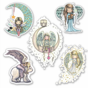 Whimsical World Stickers Angels Fairies Cute!